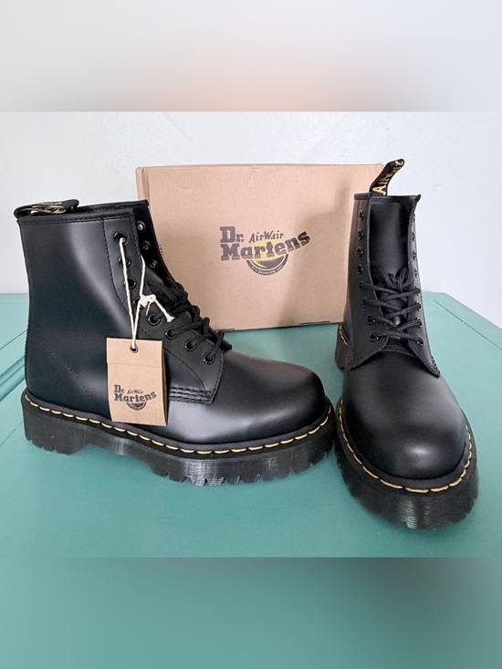 Dr. Martens Shoes - Dr. Martens 1460 Bex Smooth Leather Platform Boots Size 9W / 8M NIB